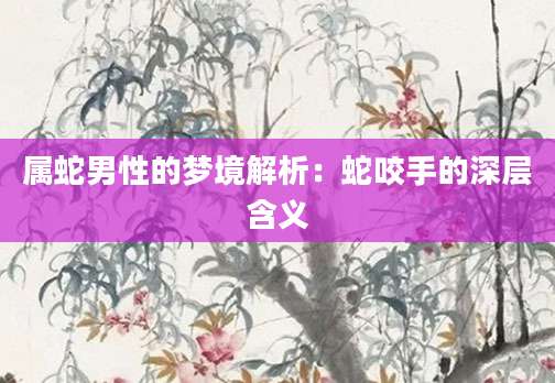 属蛇男性的梦境解析：蛇咬手的深层含义