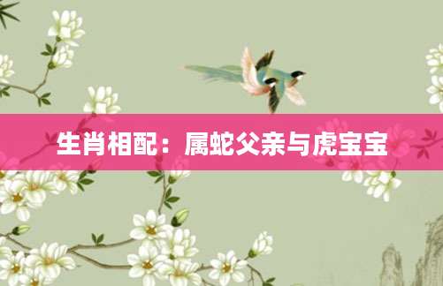 生肖相配：属蛇父亲与虎宝宝