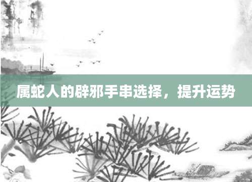 属蛇人的辟邪手串选择，提升运势