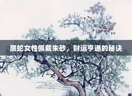 属蛇女性佩戴朱砂，财运亨通的秘诀