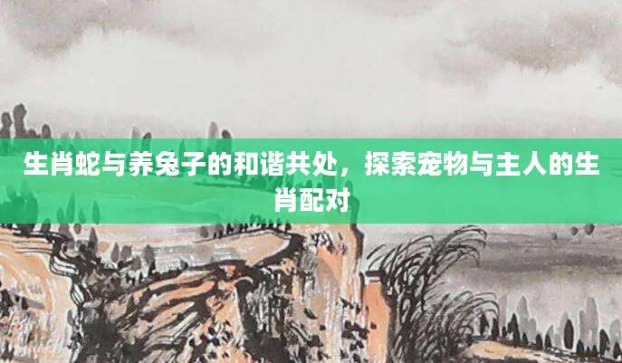 生肖蛇与养兔子的和谐共处，探索宠物与主人的生肖配对