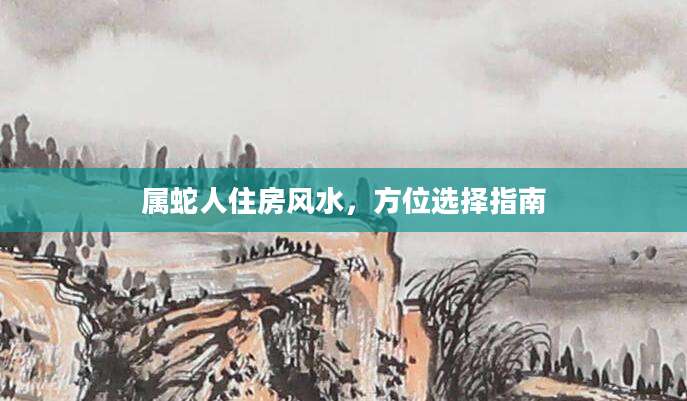 属蛇人住房风水，方位选择指南