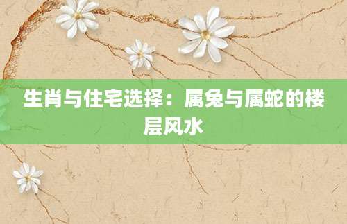 生肖与住宅选择：属兔与属蛇的楼层风水