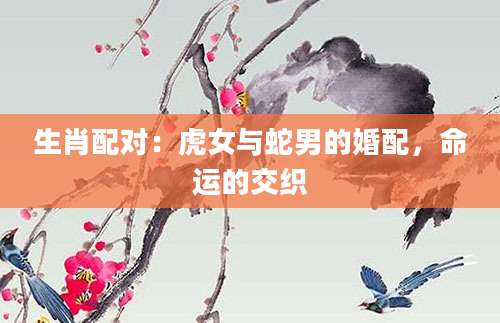 生肖配对：虎女与蛇男的婚配，命运的交织