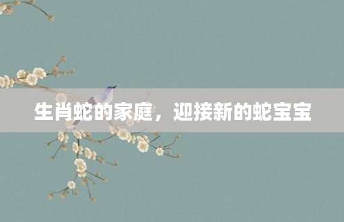 生肖蛇的家庭，迎接新的蛇宝宝