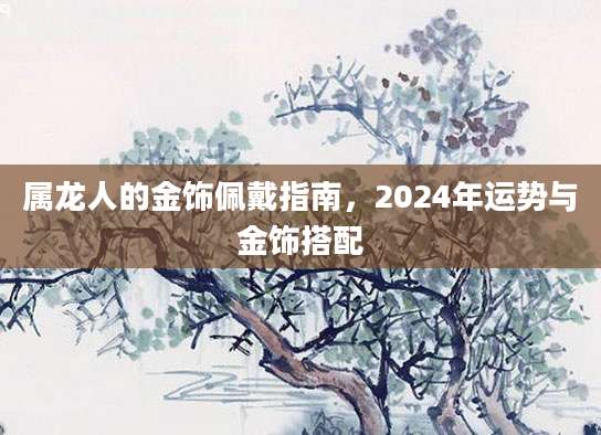 属龙人的金饰佩戴指南，2024年运势与金饰搭配